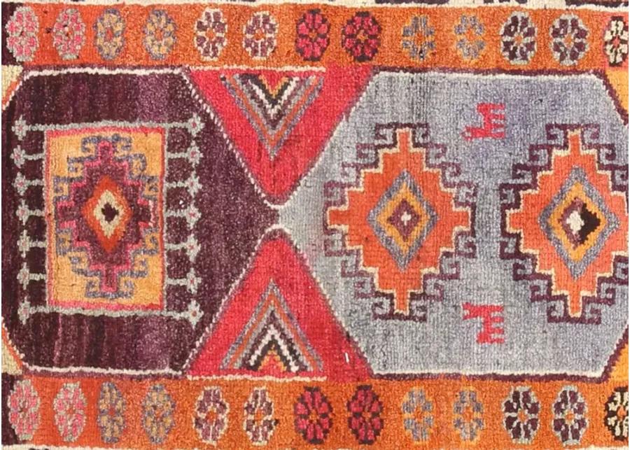 1960s Turkish Oushak Runner - 3'1" x11'3" - Nalbandian - Orange