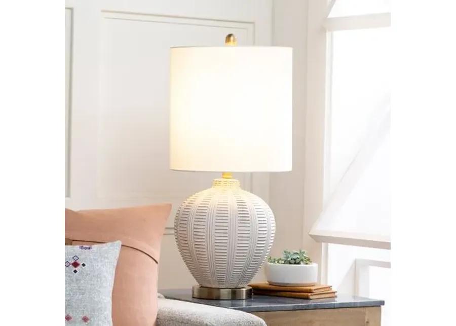 Raya Table Lamp - Off-White Glaze