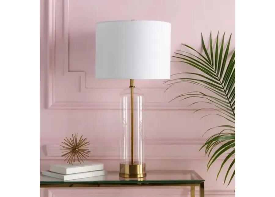 Cartha Glass Table Lamp - Gold