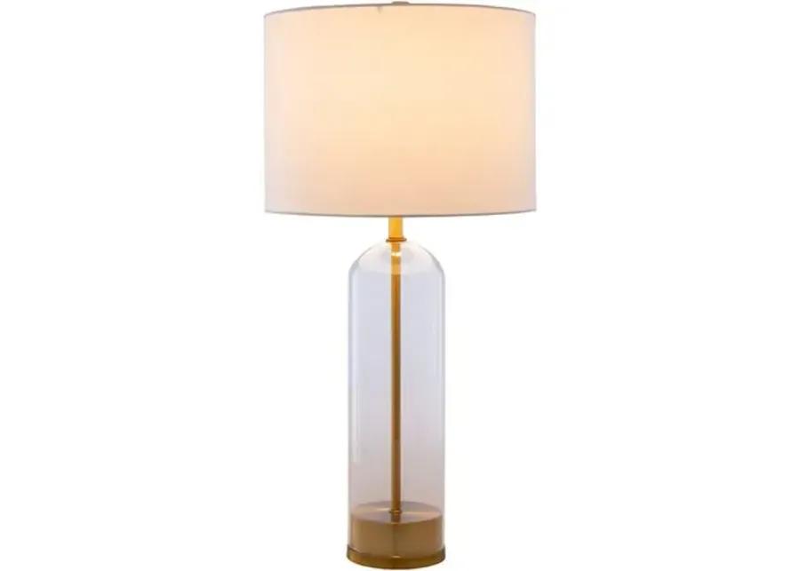 Cartha Glass Table Lamp - Gold