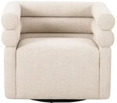 Ollie Swivel Chair - Cream Performance