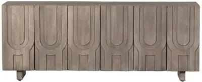 Elliot Reclaimed Wood Media Console - Aged Gray