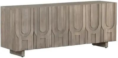 Elliot Reclaimed Wood Media Console - Aged Gray