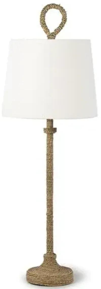 Coastal Living Bimini Buffet Lamp - Natural Rope - Regina Andrew