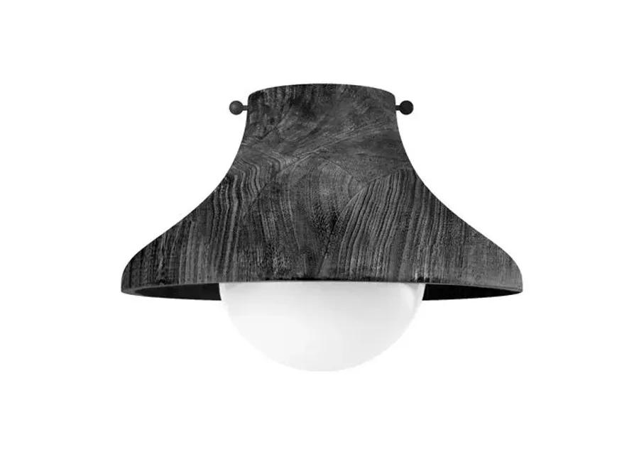 Coastal Living Surfside Wood Flush Mount - Black - Regina Andrew