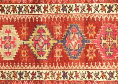 1960s Turkish Oushak Runner - 2'10"x12'2" - Nalbandian - Red