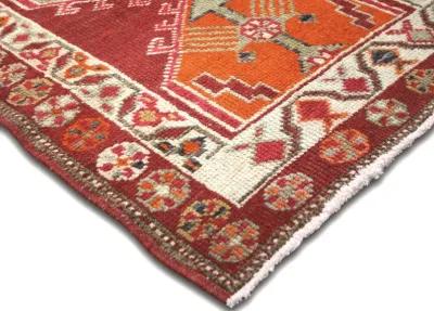 1960s Turkish Oushak Runner - 2'10"x13'1" - Nalbandian - Red