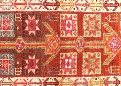 1960s Turkish Oushak Runner - 2'9" x10'4" - Nalbandian - Orange