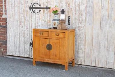 Charming Asian Farmhouse Buffet Cabinet - de-cor - Brown