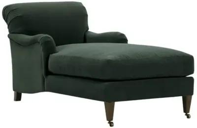 Hayes Chaise - Handcrafted - Green - Comfortable, Sturdy, Stylish