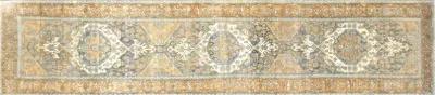 1920s Persian Melayer Runner,3'6"x15'11" - Nalbandian - Orange