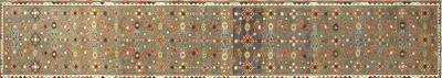 1920s Persian Melayer Runner - 2'6" x 14' - Nalbandian - Brown