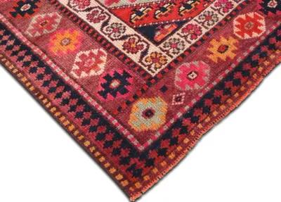 1960s Turkish Oushak Runner - 3'3" x13'7" - Nalbandian - Pink