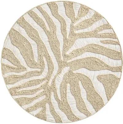 Set of 2 Serengeti Place Mats - White/Natural - Kim Seybert