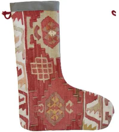 Christmas Stockings Turkish Carpet Set of 2 - Red