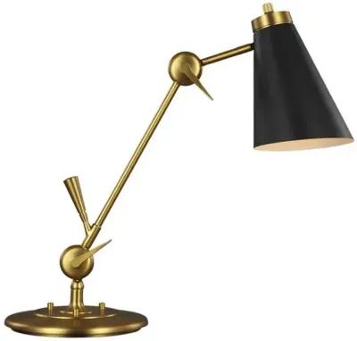 Visual Comfort - Signoret Task Table Lamp - Burnished Brass