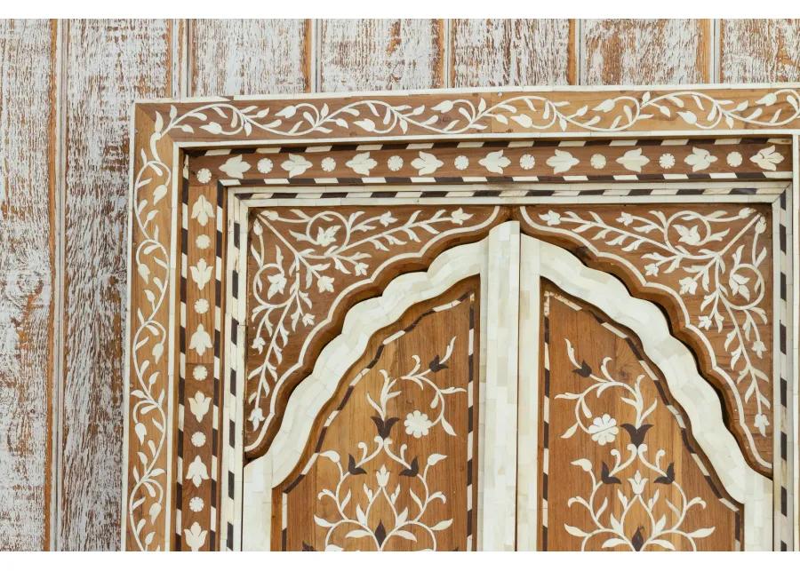 Royal Mibrab Marquetry Window Panel - de-cor - Brown