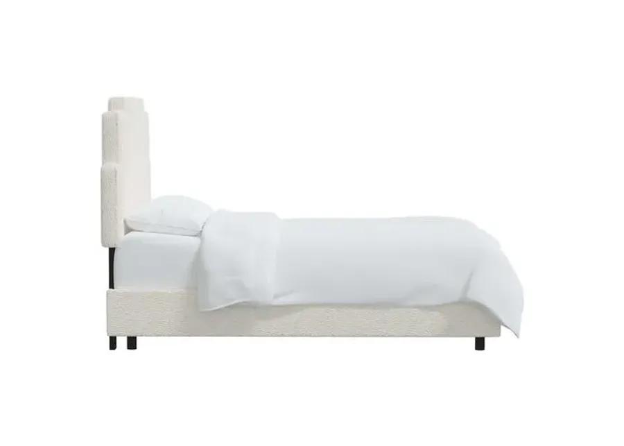 Paxton Bed - Sheepskin Natural - White