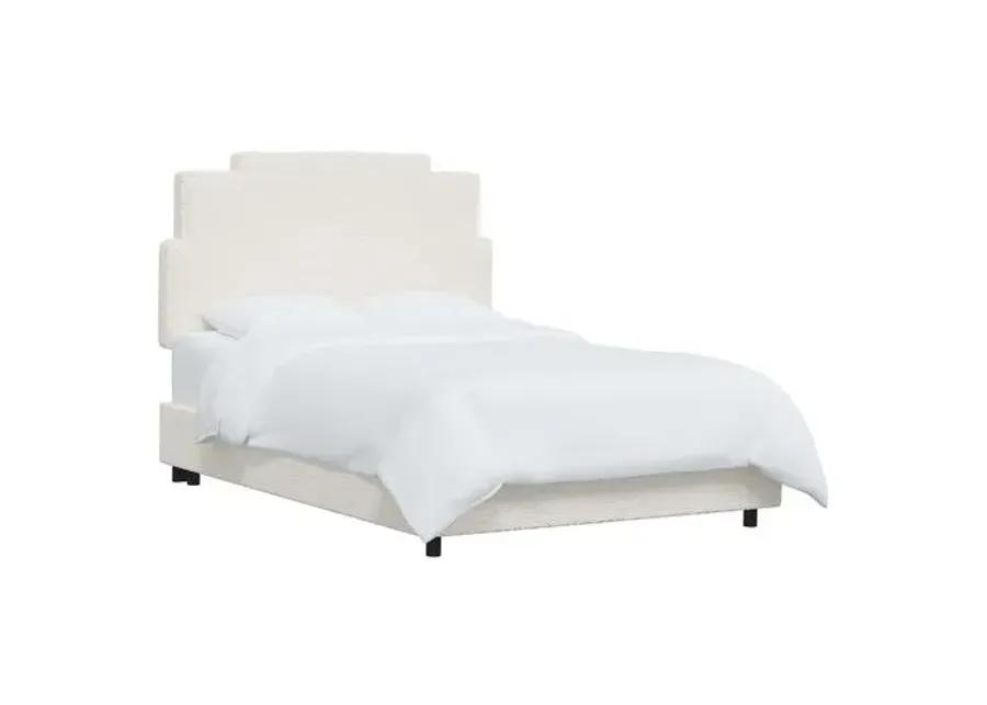 Paxton Bed - Sheepskin Natural - White