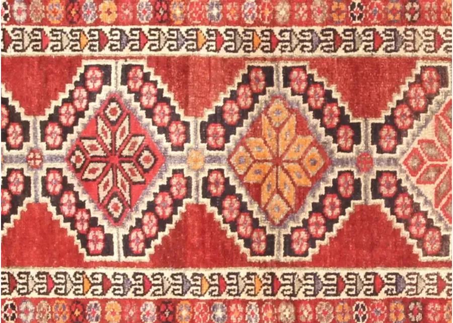 1960s Turkish Oushak Runner - 2'7"x12'10" - Nalbandian - Red