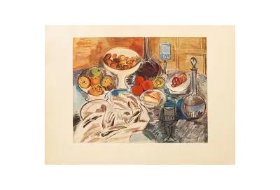 1940s Raoul Dufy - Still Life - Brown