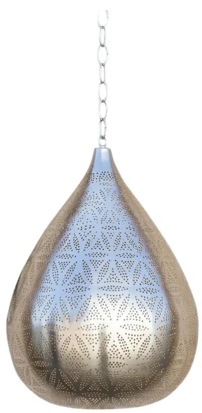 Silver Filigree Lucknow Pendant Lantern - de-cor