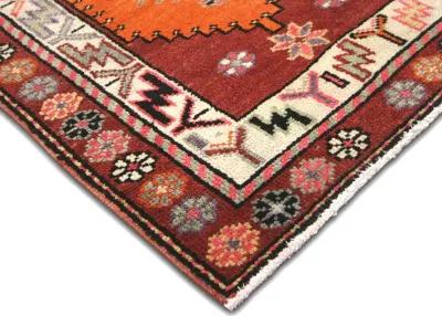 2'10"x13'7"1960s Turkish Oushak Runner - Nalbandian - Orange