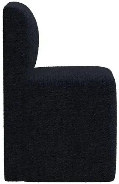 Graham Bouclé Dining Chair - Blue