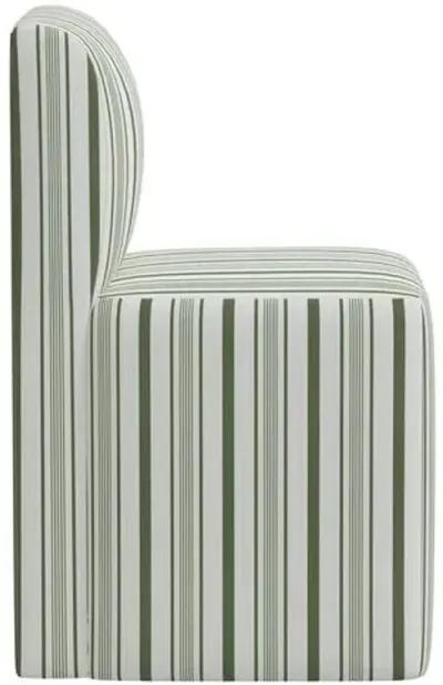 Graham Luli Stripe Dining Chair - Green