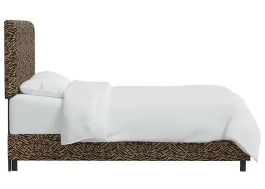 Novak Lope Bed - Brown