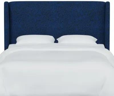 Kelly Pounce Wingback Headboard - Blue