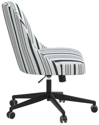 Celeste Luli Stripe Desk Chair - Blue