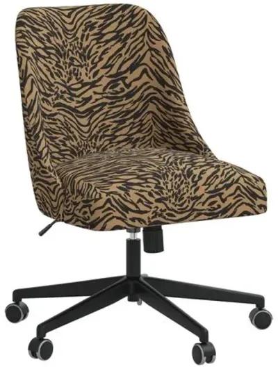 Celeste Lope Desk Chair - Brown