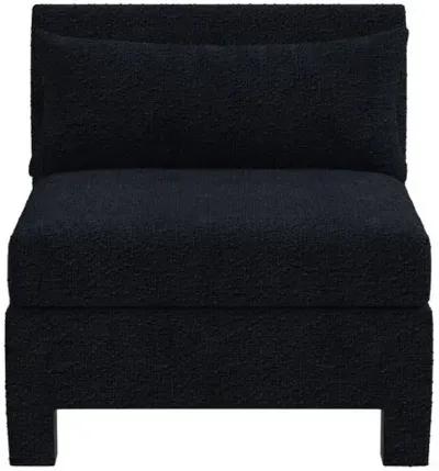 Bryn Bouclé Slipper Chair - Black