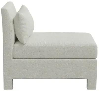 Bryn Bouclé Slipper Chair - White