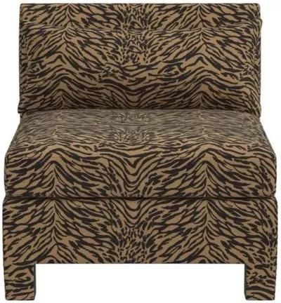 Bryn Lope Slipper Chair - Brown