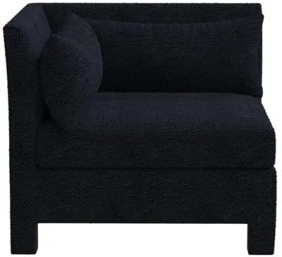 Bryn Bouclé Corner Chair - Black