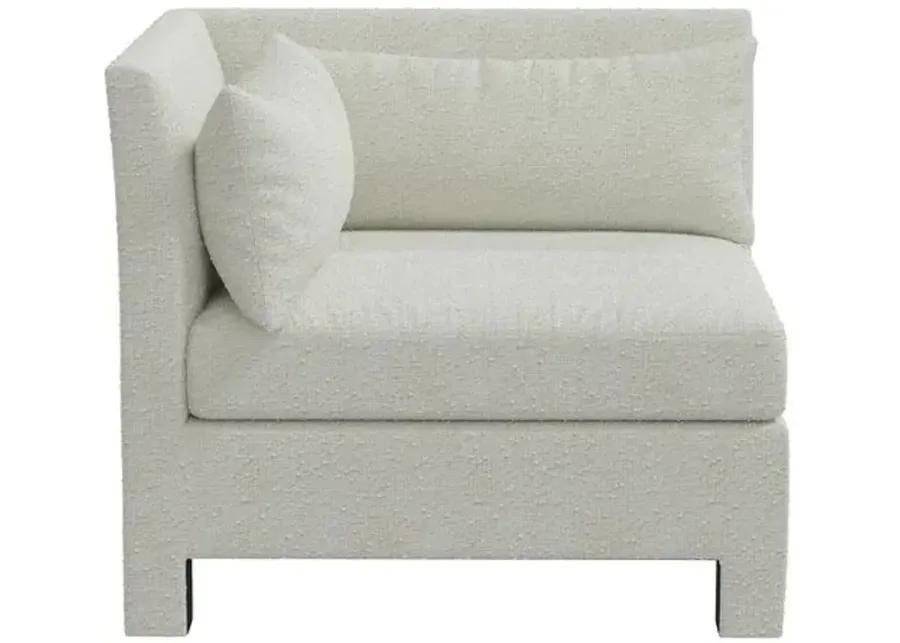 Bryn Bouclé Corner Chair - White