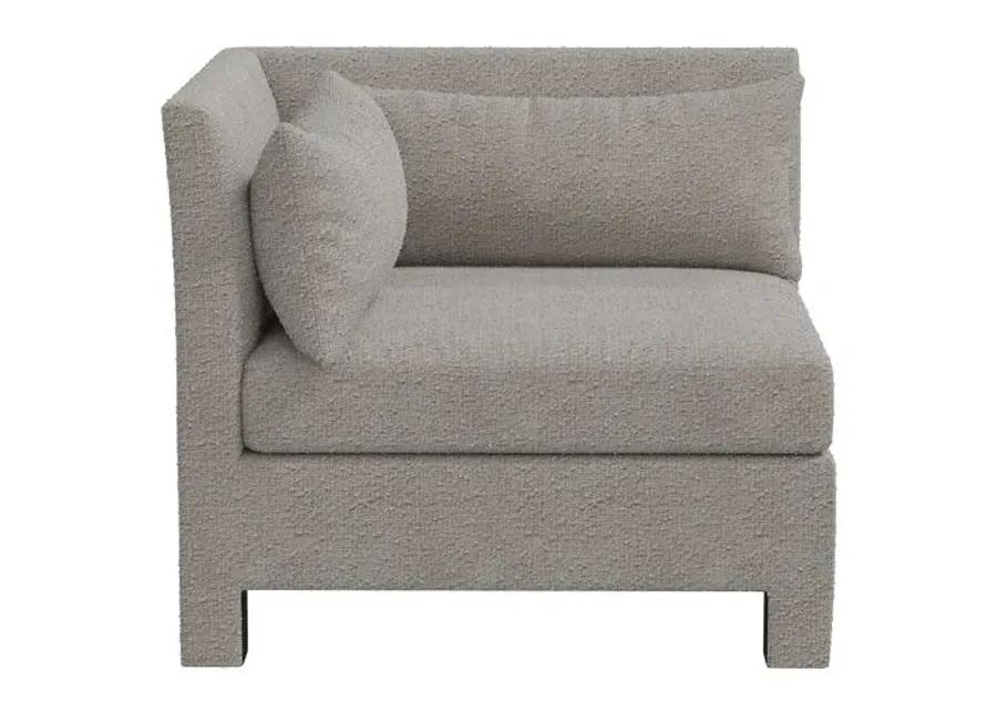 Bryn Bouclé Corner Chair - Gray