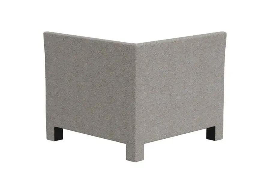 Bryn Bouclé Corner Chair - Gray