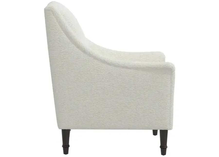 Holmes Sheepskin Accent Chair - Natural - White, Comfortable, Durable, Cushioned