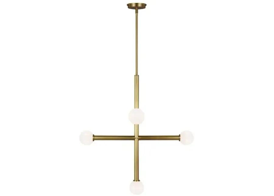 Visual Comfort - Nodes Large Chandelier - Burnished Brass - Gold