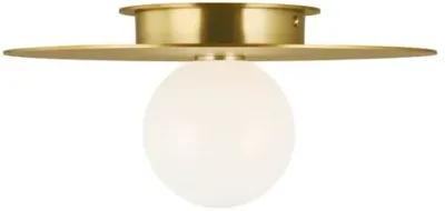 Visual Comfort - Nodes Medium Flush Mount - Burnished Brass - Gold