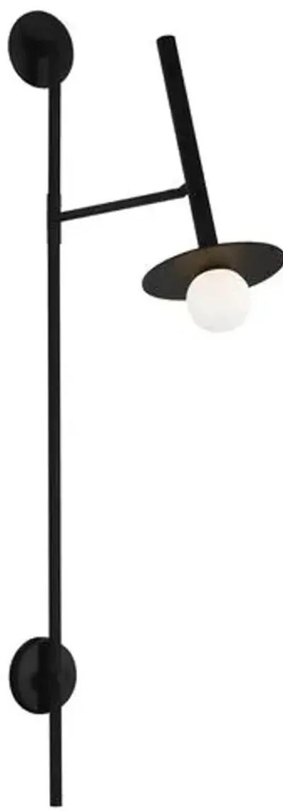 Visual Comfort - Nodes Large Pivot Sconce - Midnight Black