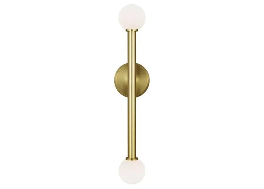 Visual Comfort - Nodes Double Sconce - Burnished Brass - Gold