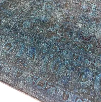 10'x13' Melanie Handmade Rug - Teal Blue - F.J. Kashanian - Blue