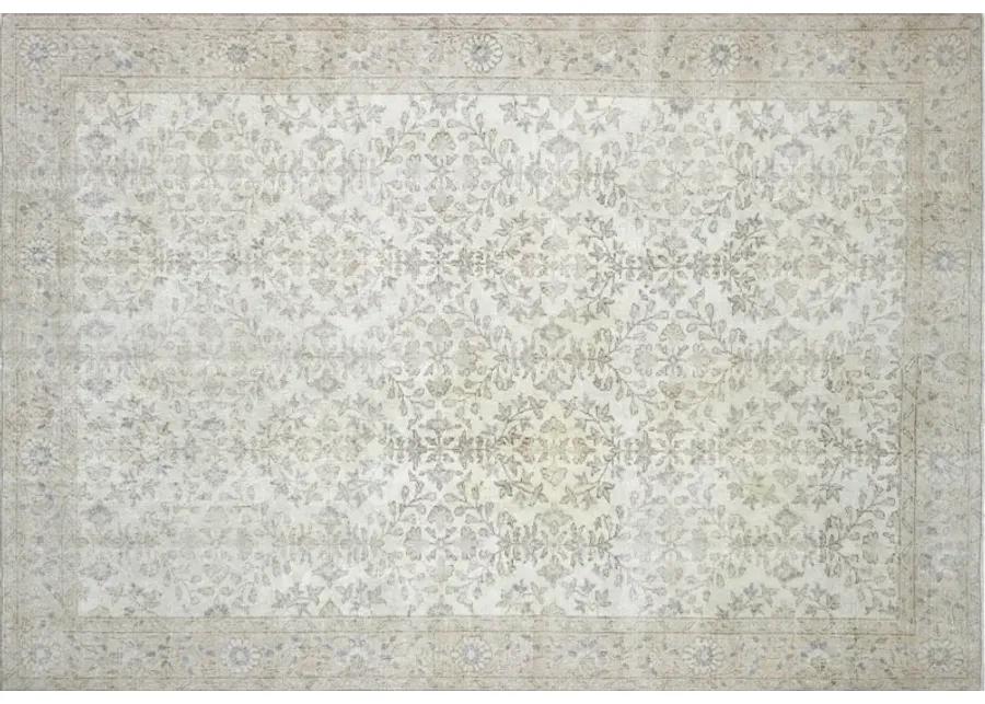 1960s Turkish Oushak Rug - 7'2" x 10'2" - Nalbandian - Gray - Gray