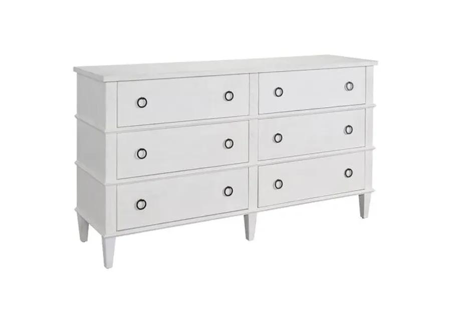 Owen 6-Drawer Dresser - White