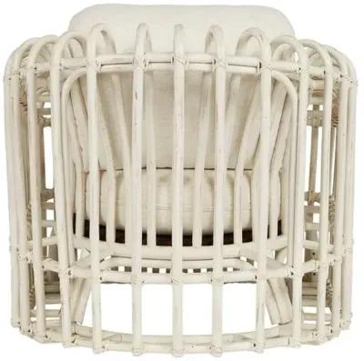 Dana Rattan Crypton Chair - White/Snow - Ivory