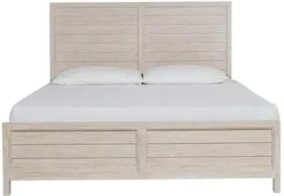 Hailey Panel Bed - Oak Whitewash